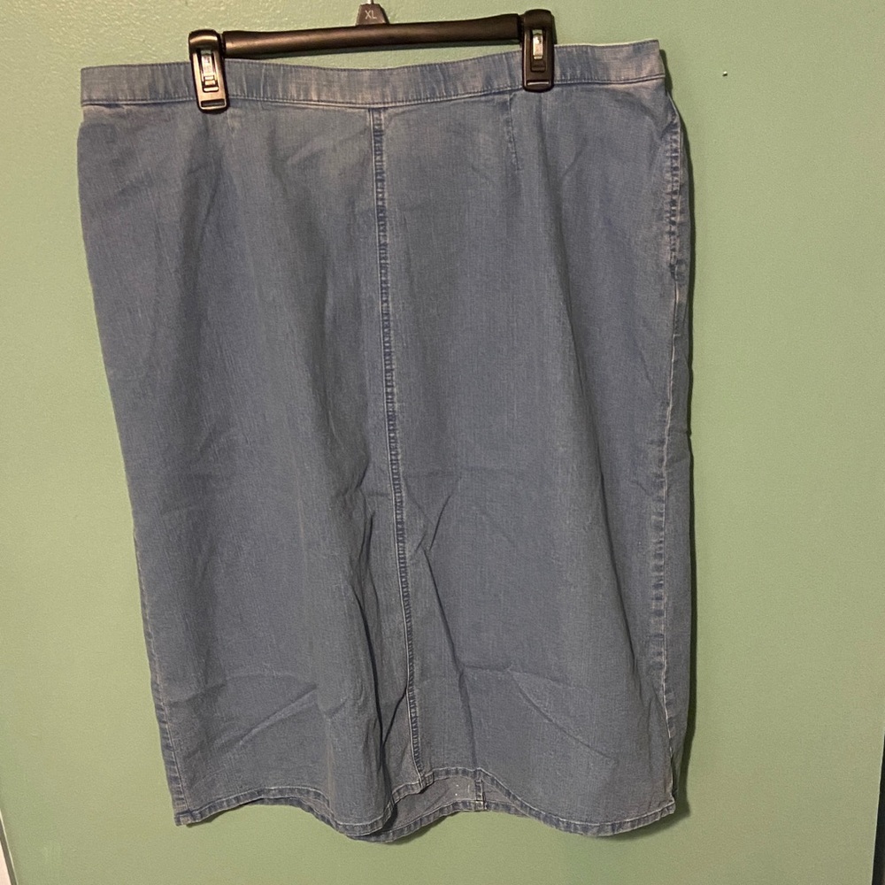 Alia Blue Pencil Skirt